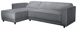 Dorel Home Ecksofa »Allie Schlafsofa 230 cm mit Relaxfunktion in der Rückenlehne« Schlaffunktion (108/194,5cm), trendiger Cord o. pflegeleichter Velours