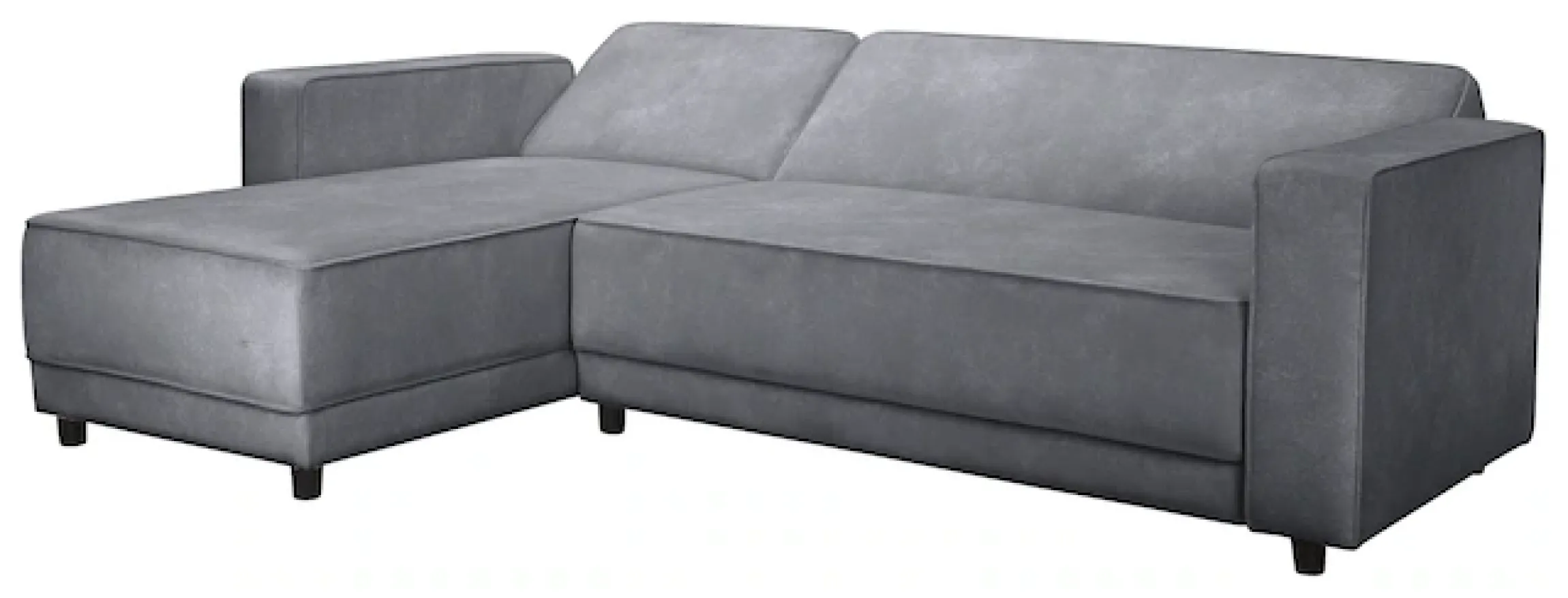 Dorel Home Ecksofa »Allie Schlafsofa 230 cm mit Relaxfunktion in der Rückenlehne« Schlaffunktion (108/194,5cm), trendiger Cord o. pflegeleichter Velours