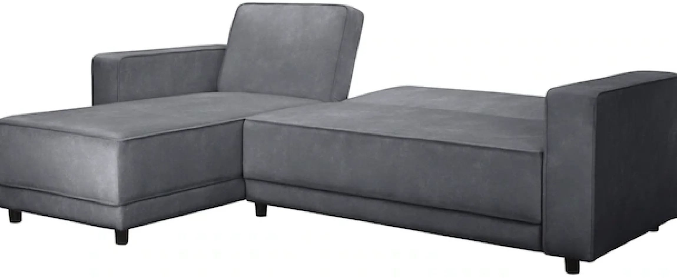 Dorel Home Ecksofa »Allie Schlafsofa 230 cm mit Relaxfunktion in der Rückenlehne« Schlaffunktion (108/194,5cm), trendiger Cord o. pflegeleichter Velours