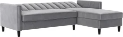 Dorel Home Ecksofa »Celine, L-Form,« mit Bett-Funktion und Stauraum. Recamiere beidseitig montierbar