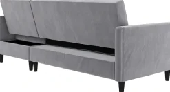 Dorel Home Ecksofa »Celine, L-Form,« mit Bett-Funktion und Stauraum. Recamiere beidseitig montierbar