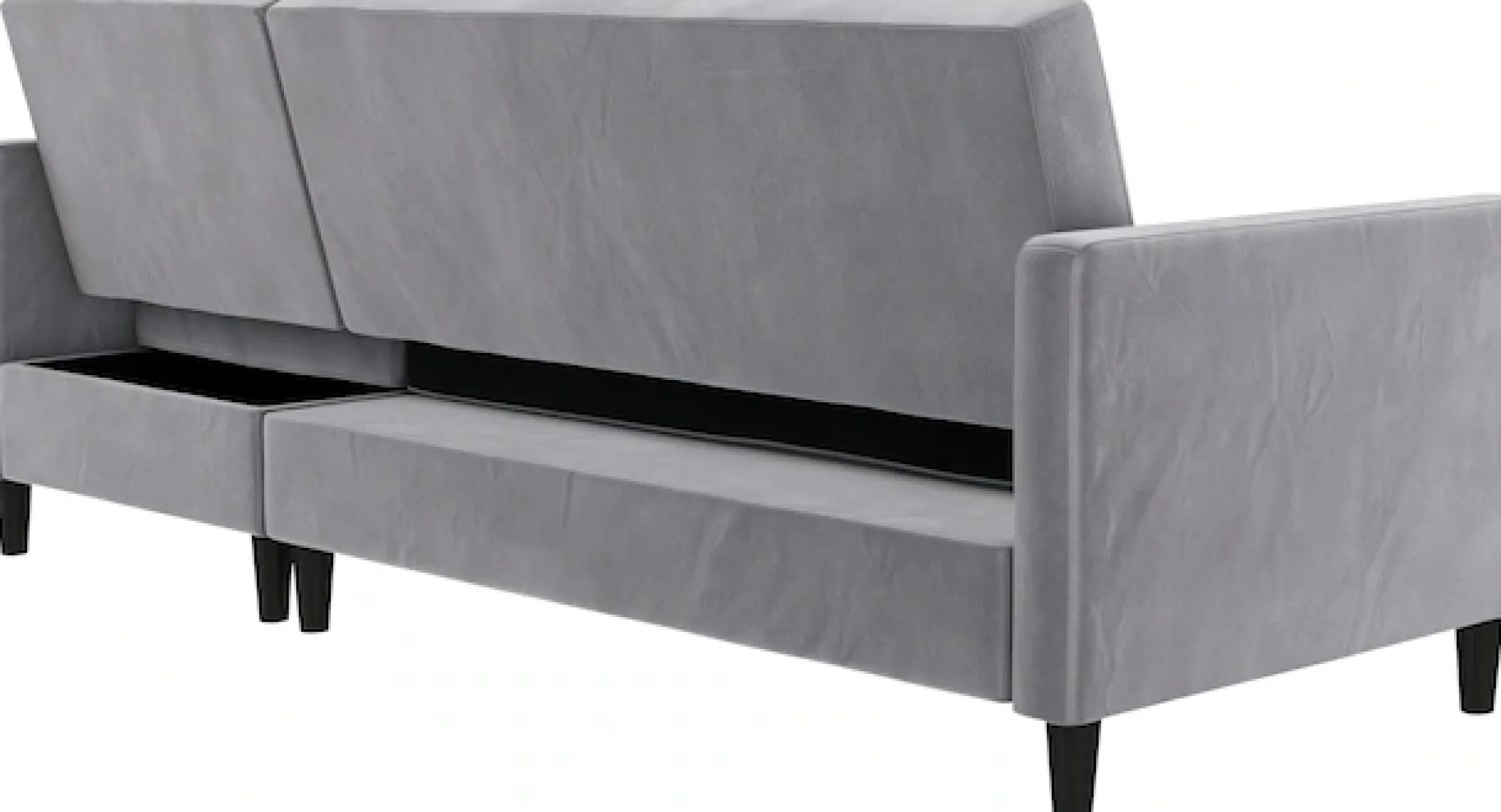 Dorel Home Ecksofa »Celine, L-Form,« mit Bett-Funktion und Stauraum. Recamiere beidseitig montierbar