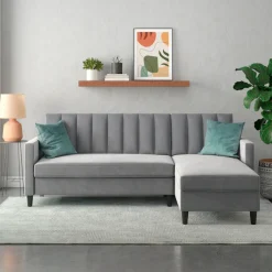 Dorel Home Ecksofa »Celine, L-Form,« mit Bett-Funktion und Stauraum. Recamiere beidseitig montierbar
