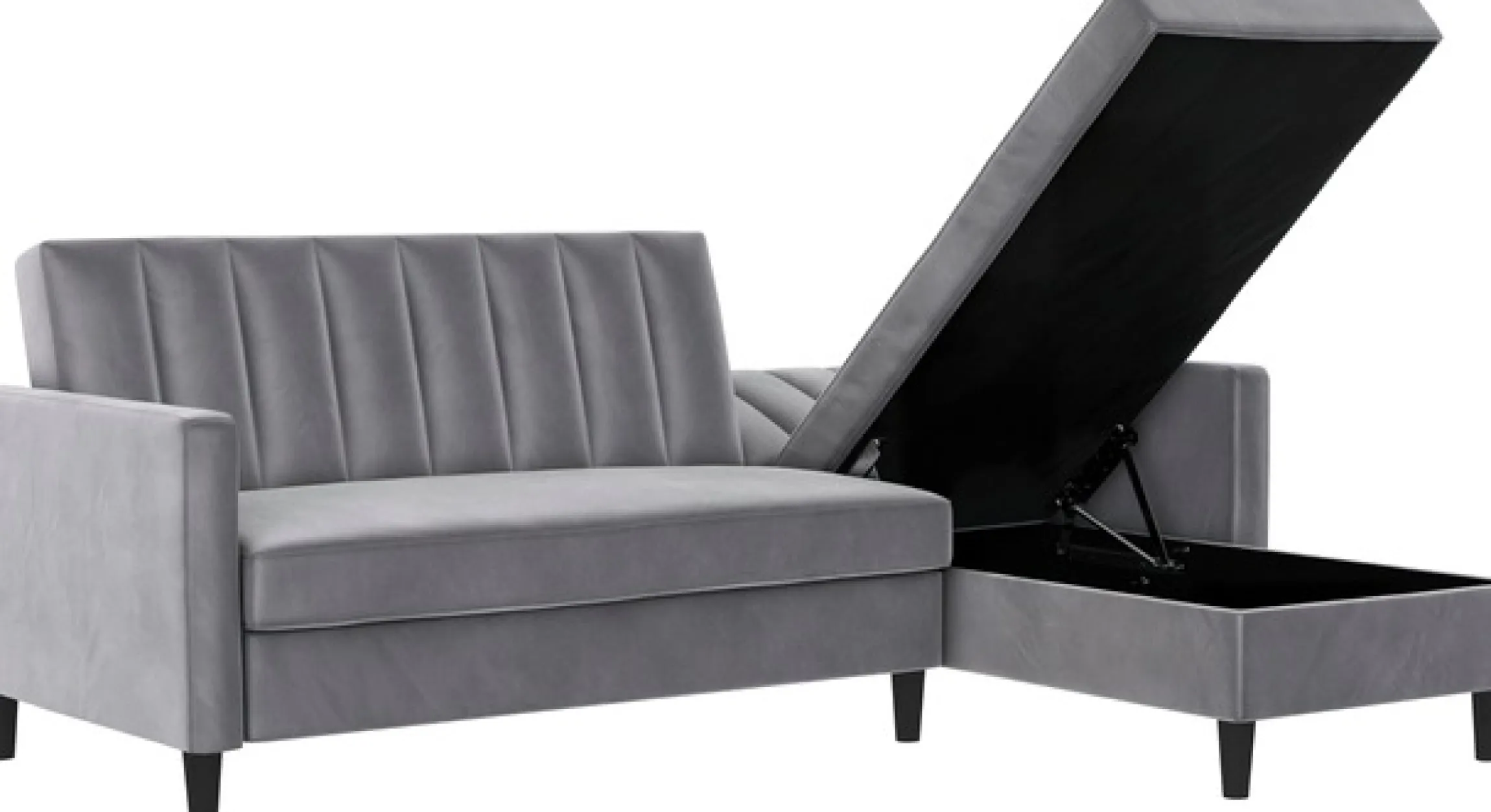Dorel Home Ecksofa »Celine, L-Form,« mit Bett-Funktion und Stauraum. Recamiere beidseitig montierbar