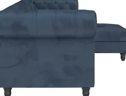 Dorel Home Ecksofa »Felix, L-Form, 241 cm (Liegefl.108x195 cm), Recamiere tauschbar,« verstellb. Rückenlehne, Bett-Funktion, Velours, Kunstleder, Vintage