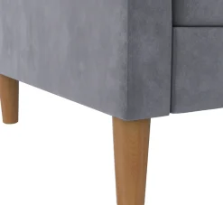 Dorel Home Ecksofa »Lilly, L-Form,« mit Bett-Funktion, Recamiere beidseitig montierbar, Sitzhöhe 43 cm