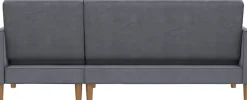 Dorel Home Ecksofa »Lilly, L-Form,« mit Bett-Funktion, Recamiere beidseitig montierbar, Sitzhöhe 43 cm