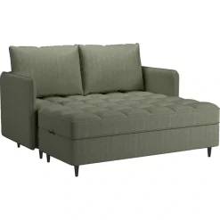 Dorel Home Ecksofa »LINDHUS, Cord, L-Form, Breite 194cm, verschiedene Stellvarianten« Recamiere, Stauraum, Modulsofa