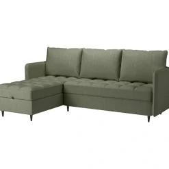 Dorel Home Ecksofa »LINDHUS, Cord, L-Form, Breite 194cm, verschiedene Stellvarianten« Recamiere, Stauraum, Modulsofa