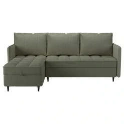 Dorel Home Ecksofa »LINDHUS, Cord, L-Form, Breite 194cm, verschiedene Stellvarianten« Recamiere, Stauraum, Modulsofa