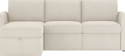 Dorel Home Ecksofa »NORDHUS, L-Form, 200 cm, Recamiere rechts/links montierbar« mit Stauraum, feiner Webstoff-Bezug