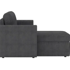 Dorel Home Ecksofa »NORDHUS, L-Form, 200 cm, Recamiere rechts/links montierbar« mit Stauraum, softer Cord-Bezug