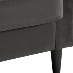 Dorel Home Ecksofa »Strummer, L-Form,« in Veloursstoff, Ottomane beidseitig montierbar, Sitzhöhe 46 cm