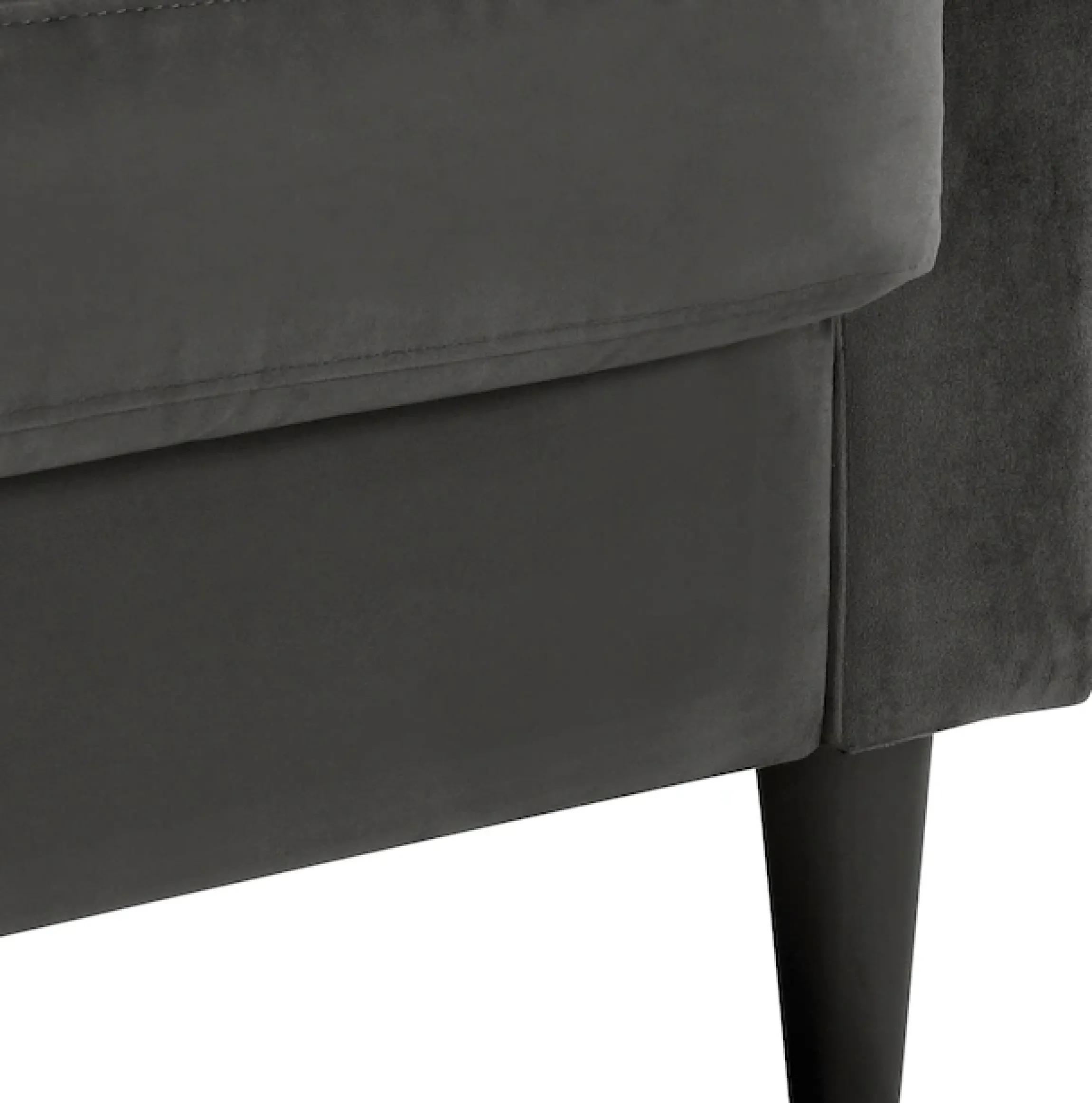 Dorel Home Ecksofa »Strummer, L-Form,« in Veloursstoff, Ottomane beidseitig montierbar, Sitzhöhe 46 cm
