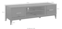 Dorel Home Lowboard »Westerleigh« Kommode mit 3 x Kabeldurchführungen, MDF, Breite 152 cm