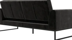 Dorel Home Schlafsofa »Adley« Veloursstoff, Schlaffunktion, Rückenlehne 2-teilig, Sitzhöhe 47,5 cm