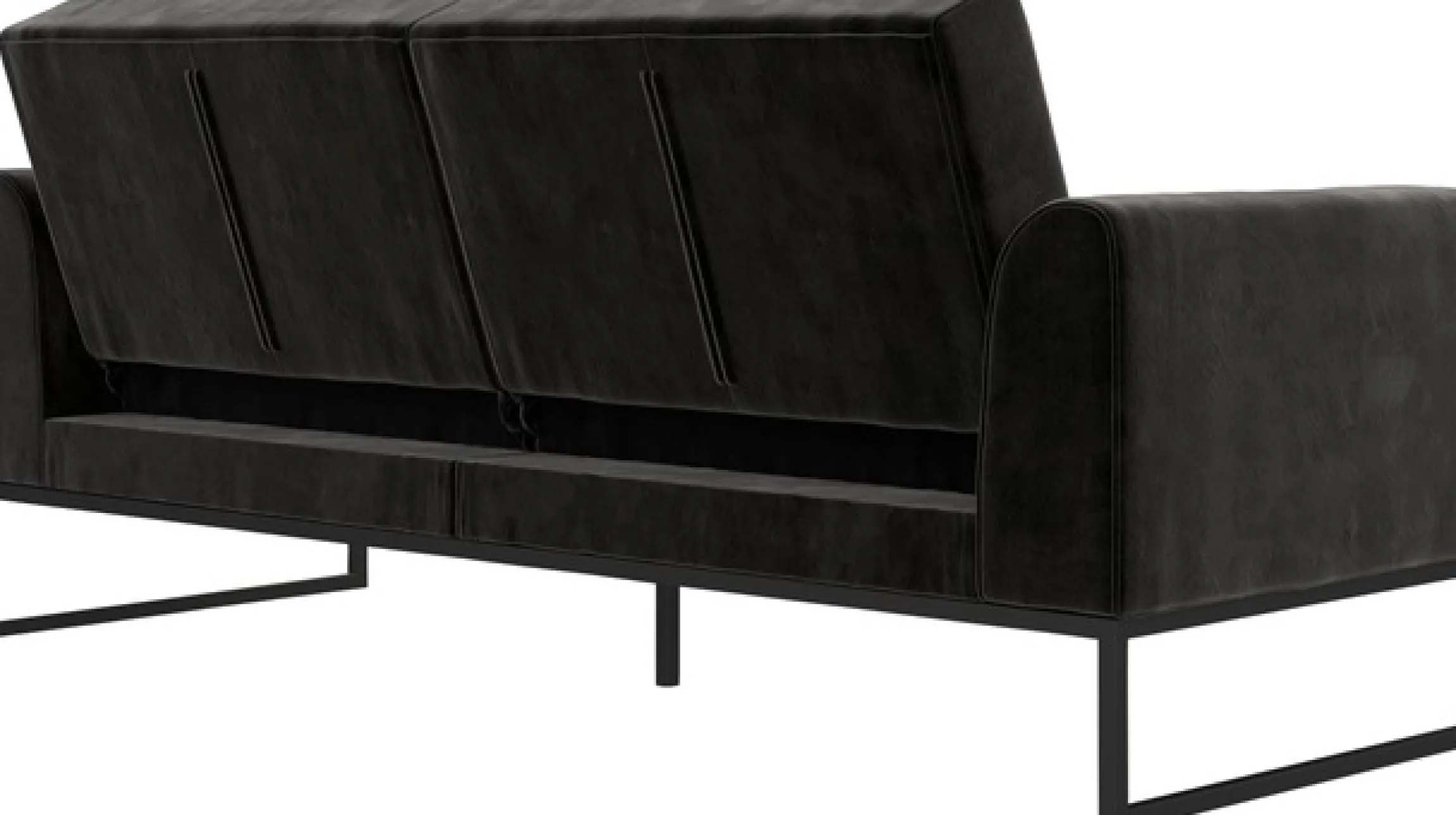 Dorel Home Schlafsofa »Adley« Veloursstoff, Schlaffunktion, Rückenlehne 2-teilig, Sitzhöhe 47,5 cm