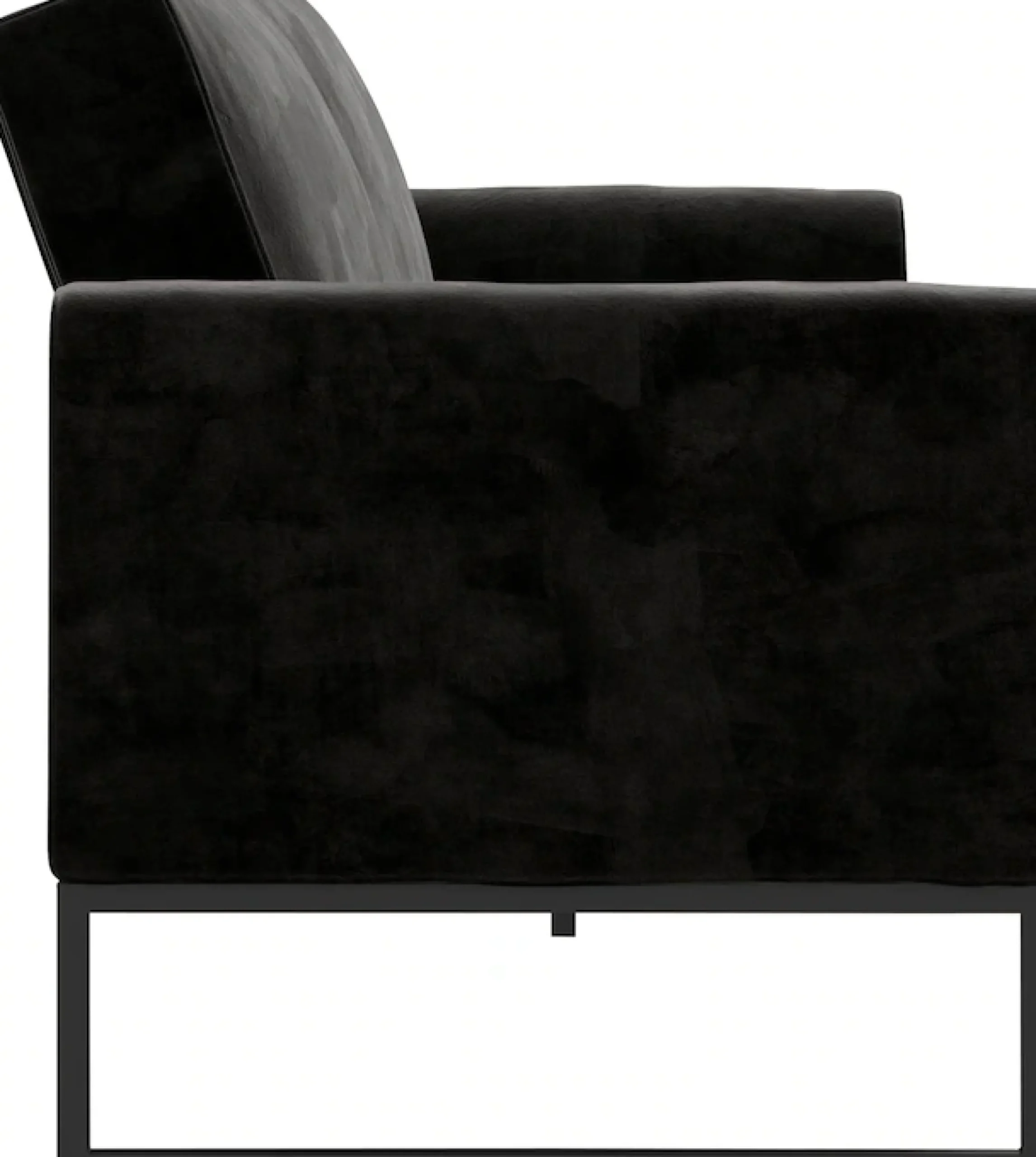 Dorel Home Schlafsofa »Adley« Veloursstoff, Schlaffunktion, Rückenlehne 2-teilig, Sitzhöhe 47,5 cm