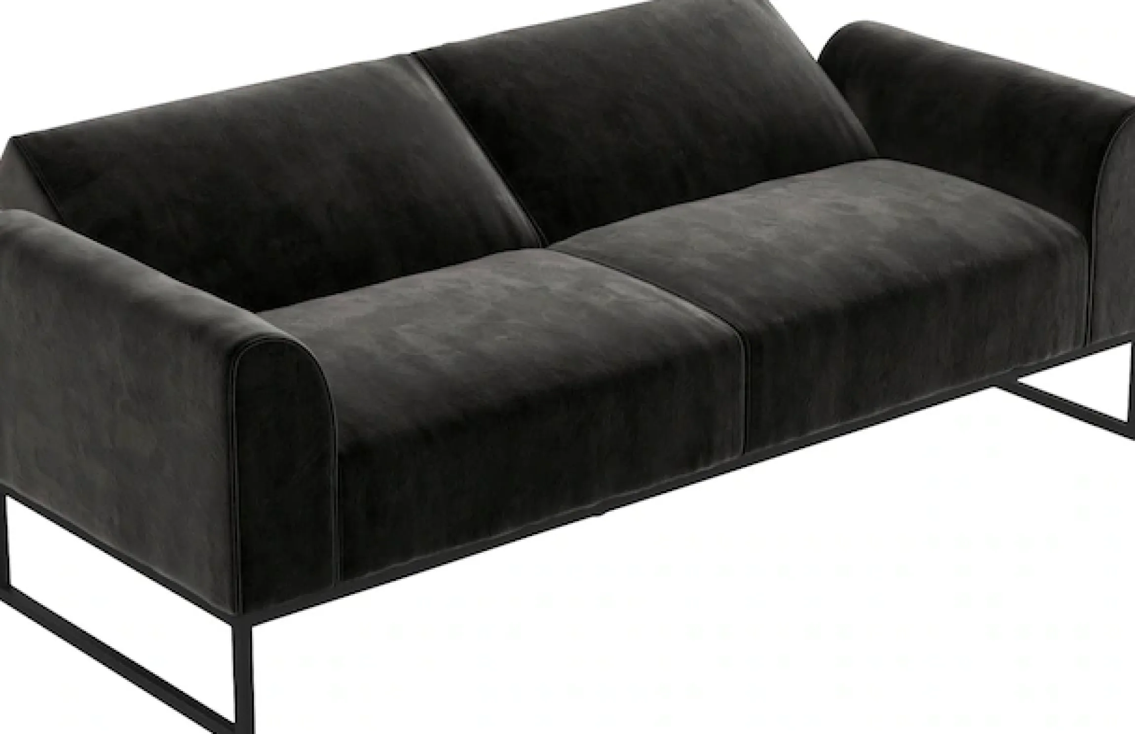 Dorel Home Schlafsofa »Adley« Veloursstoff, Schlaffunktion, Rückenlehne 2-teilig, Sitzhöhe 47,5 cm
