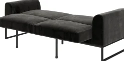 Dorel Home Schlafsofa »Adley« Veloursstoff, Schlaffunktion, Rückenlehne 2-teilig, Sitzhöhe 47,5 cm