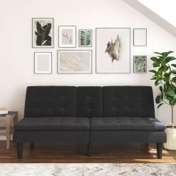 Dorel Home Schlafsofa »MAINE, Kinosofa mit Relax- und Bettfunktion, 2 Getränkehalter,« Liegefläche 190 x 110 cm, Webstoff und Kunstleder
