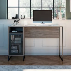 Dorel Home Schreibtisch »Purdue« 1 Stk. tlg. Tür mit Magnetverschluß, Gestell aus Metall, Höhe 76,5 cm