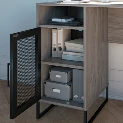 Dorel Home Schreibtisch »Purdue« 1 Stk. tlg. Tür mit Magnetverschluß, Gestell aus Metall, Höhe 76,5 cm