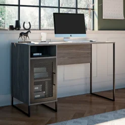 Dorel Home Schreibtisch »Purdue« 1 Stk. tlg. Tür mit Magnetverschluß, Gestell aus Metall, Höhe 76,5 cm