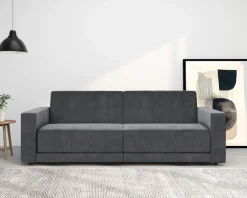 Dorel Home 3-Sitzer »Allie II Schlafsofa 225 cm« Bett-Funktion (108/190cm), Rückenlehne 2-teilig, mit Steppung