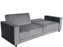 Dorel Home 3-Sitzer »Allie II Schlafsofa 225 cm« Bett-Funktion (108/190cm), Rückenlehne 2-teilig, mit Steppung