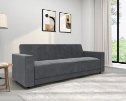 Dorel Home 3-Sitzer »Allie II Schlafsofa 225 cm« Bett-Funktion (108/190cm), Rückenlehne 2-teilig, mit Steppung