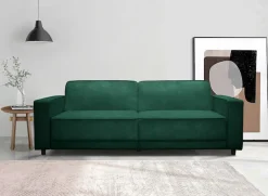 Dorel Home 3-Sitzer »ALLIE Schlafsofa 225 cm« Bett-Funktion (108/190cm), trendiger Cord o. pflegeleichter Velours