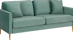 Dorel Home 3-Sitzer »Highland« pflegeleichter Veloursbezug, Sitz und Rücken gepolstert, Sitzhöhe 46cm