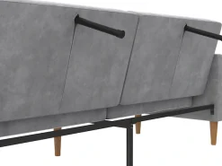Dorel Home 3-Sitzer »Lilly« Bett-Funktion, Rückenlehne 3-fach verstellbar, Sitzhöhe 43 cm