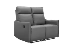Dorel Home 2-Sitzer »Lugo, Kinosofa mit Reclinerfunktion in Kunstleder und Webstoff« mit manueller Relaxfunktion in beiden Sitzen