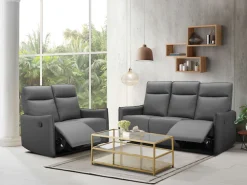 Dorel Home 2-Sitzer »Lugo, Kinosofa mit Reclinerfunktion in Kunstleder und Webstoff« mit manueller Relaxfunktion in beiden Sitzen