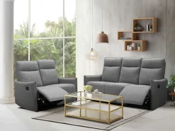 Dorel Home 3-Sitzer »Lugo, Kinosofa mit Reclinerfunktion in Kunstleder und Webstoff« mit manueller Relaxfunktion in 2 Sitzen