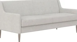 Dorel Home 3-Sitzer »Virginia« Webstoff, Sitz und Rücken gepolstert, Beine aus Stahl, Sitzhöhe 42,5cm