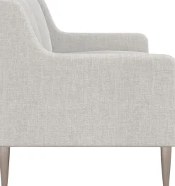 Dorel Home 3-Sitzer »Virginia« Webstoff, Sitz und Rücken gepolstert, Beine aus Stahl, Sitzhöhe 42,5cm