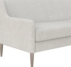 Dorel Home 3-Sitzer »Virginia« Webstoff, Sitz und Rücken gepolstert, Beine aus Stahl, Sitzhöhe 42,5cm