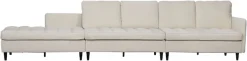 Dorel Home Wohnlandschaft »LINDHUS, Chenille, Modulsofa, verschiedene Stellvarianten« Breite als U-Form (254cm) mit Verbindern fixierbar, Recamiere,Stauraum