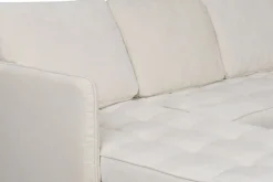 Dorel Home Wohnlandschaft »LINDHUS, Chenille, Modulsofa, verschiedene Stellvarianten« Breite als U-Form (254cm) mit Verbindern fixierbar, Recamiere,Stauraum