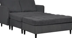 Dorel Home Wohnlandschaft »LINDHUS, Cord, Modulsofa, verschiedene Stellvarianten« Breite als U-Form (254cm) mit Verbindern fixierbar, Recamiere,Stauraum