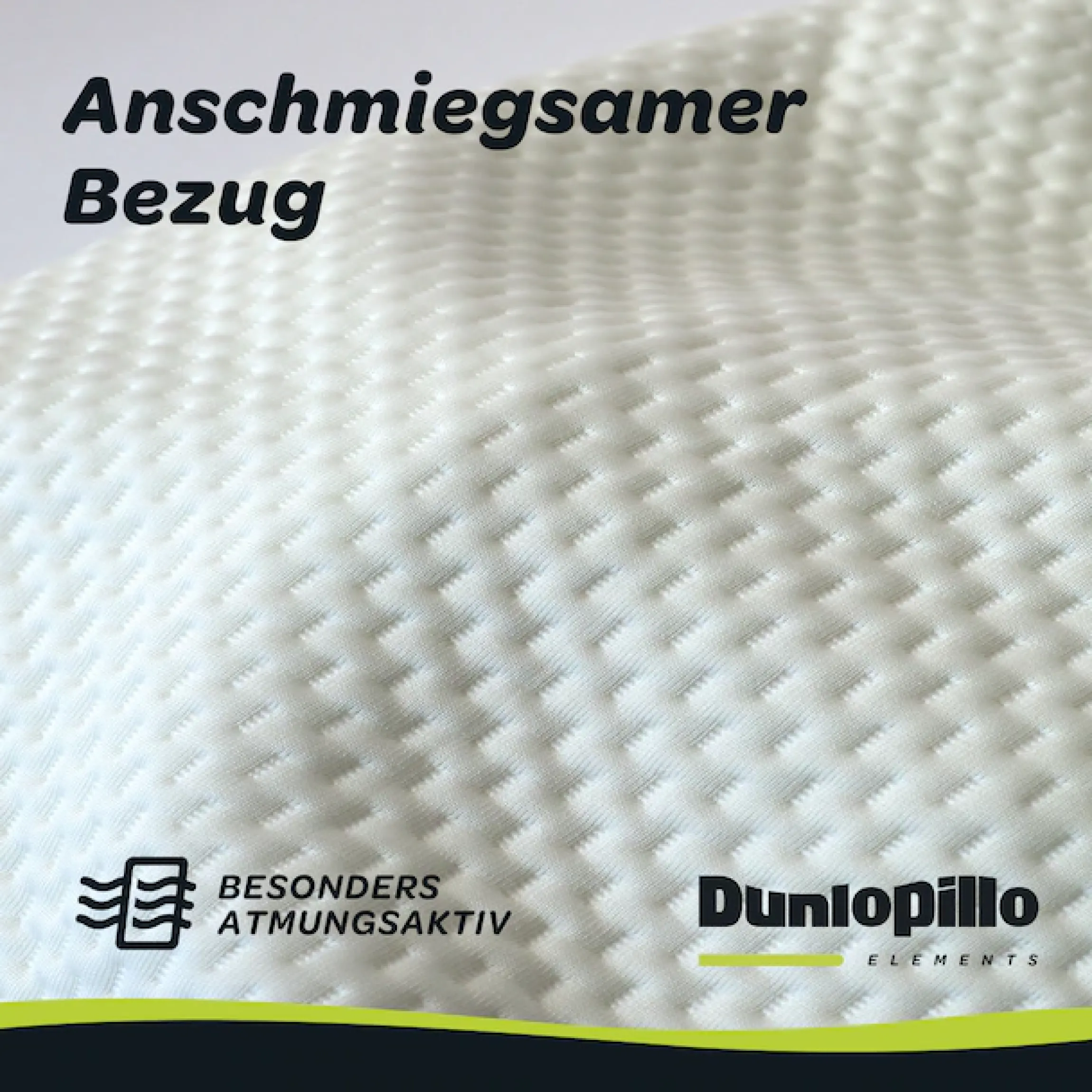 Dunlopillo Nackenstützkissen »Home, Nackenstützkissen aus Viskoschaum 30x50 cm« Füllung: 100% Polyurethan 1 Stk. tlg. entlastet die Wirbelsäule, allergikergeeignet (Hausstauballergiker)