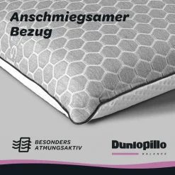 Dunlopillo Nackenstützkissen »Climate Control, NEUHEIT, in 40cm x 60cm x 13cm, Made in EU« Füllung: Viskoschaum 1 Stk. tlg. Temperaturregulierendes Visko-Nackenstützkissen