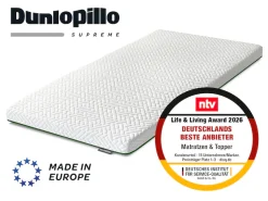 Dunlopillo Topper »Dunlopillo Supreme« Ideal für Personen mit Neigung zu nächtlichem Schwitzen