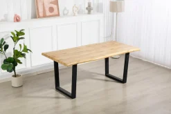 Duo Collection Baumkantentisch »Tisch Thea« Massives Kufengestell aus Metall, Belastbarkeit bis 100 kg