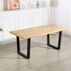 Duo Collection Baumkantentisch »Tisch Thea« Massives Kufengestell aus Metall, Belastbarkeit bis 100 kg