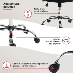 Duo Collection Bürostuhl »Regensburg« () mit verchromten Fußkreuz, Chefsessel