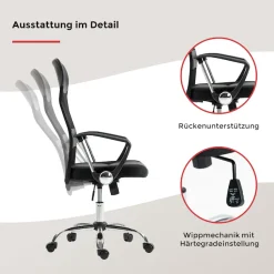 Duo Collection Bürostuhl »Regensburg« () mit verchromten Fußkreuz, Chefsessel